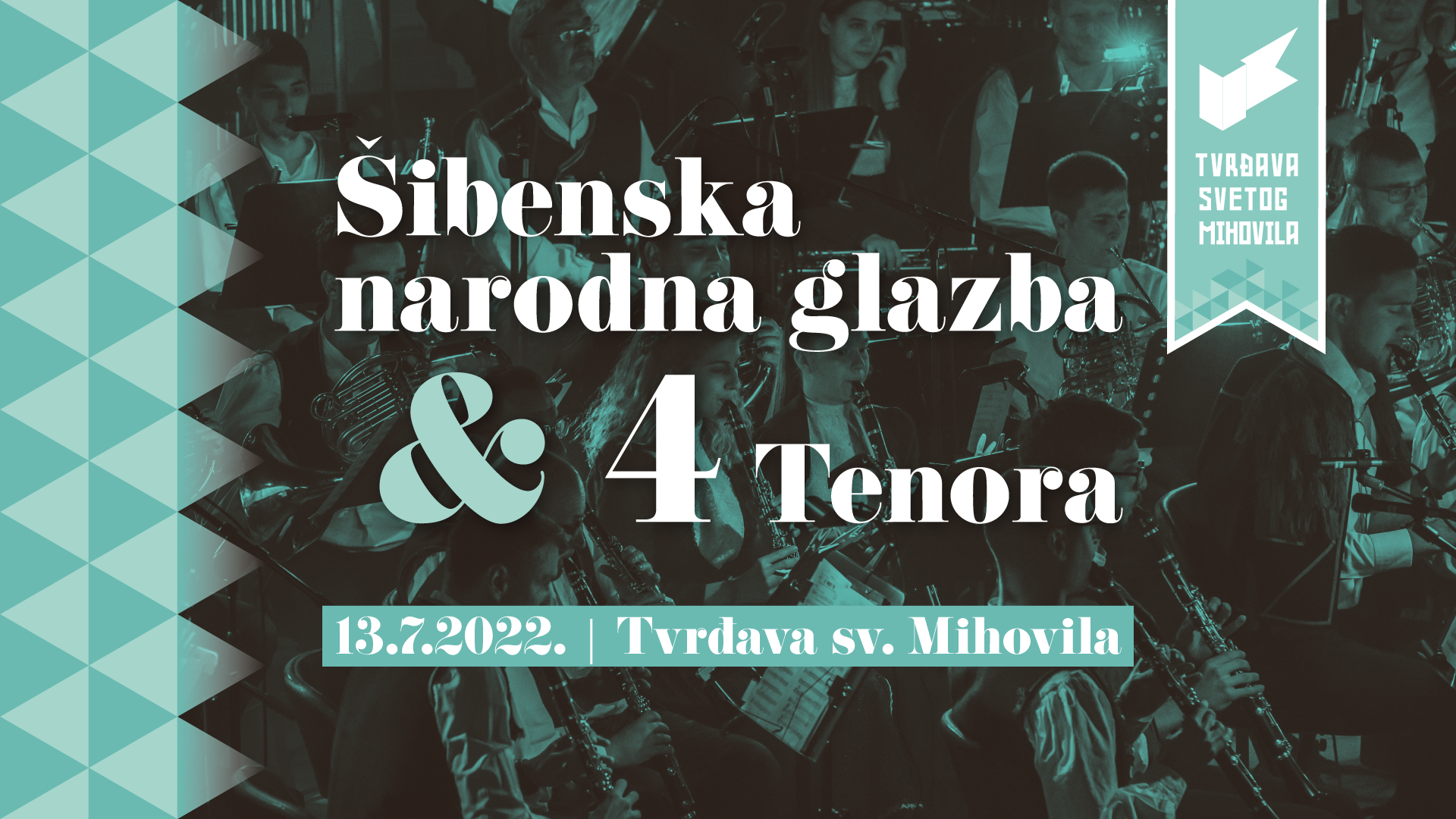 Šibenska narodna glazba i 4 Tenora ponovno zajedno na Tvrđavi sv. Mihovila!