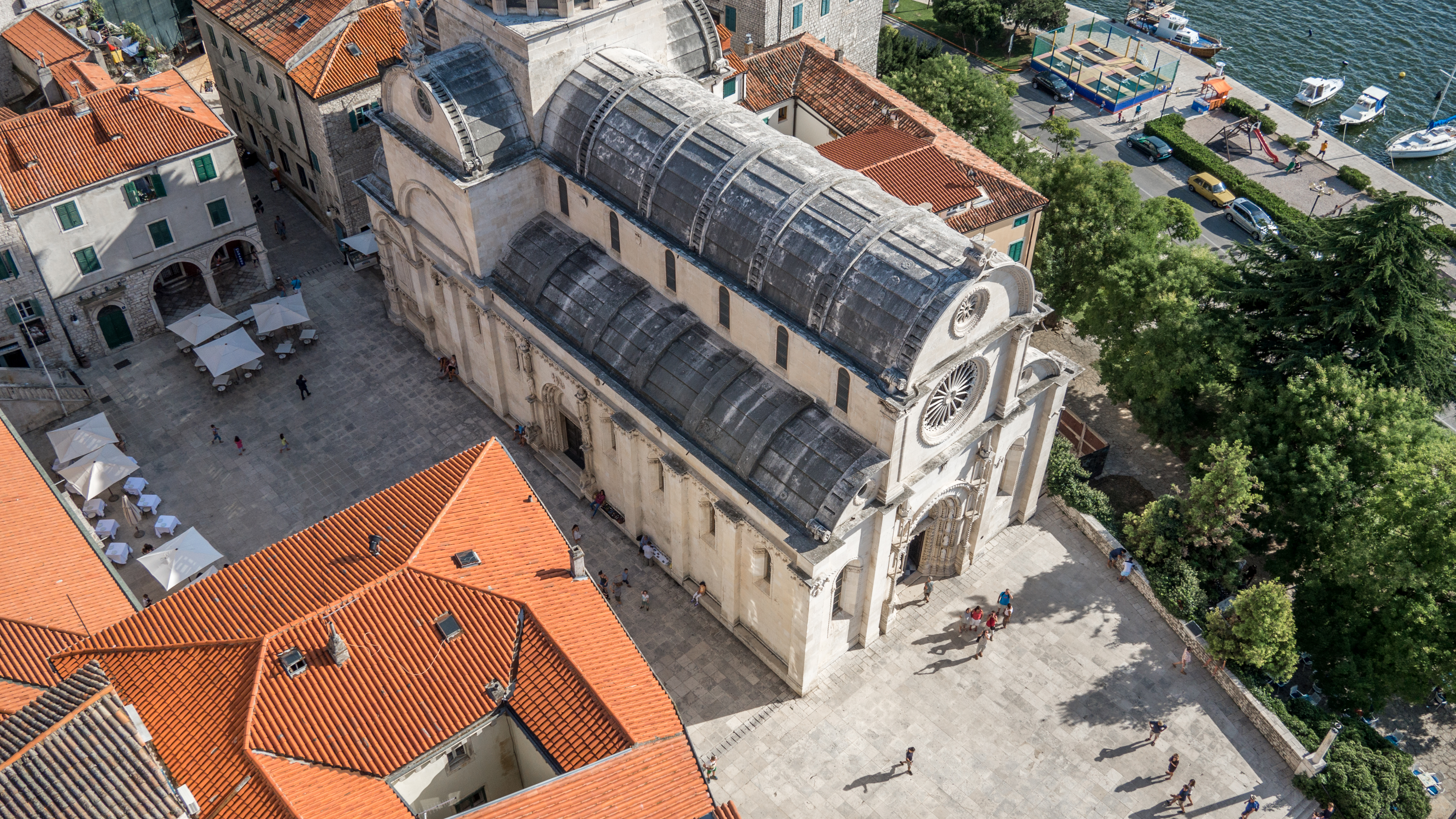 St James cathedral from air