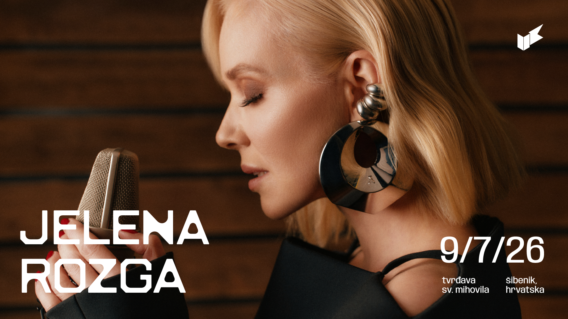 Jelena Rozga u pratnji vrhunskih glazbenika 9. srpnja na ljetnoj pozornici Tvrđave sv. Mihovila 